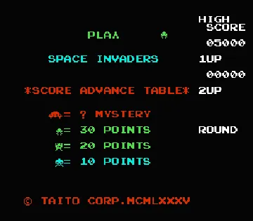 Space Invaders (Japan) screen shot title